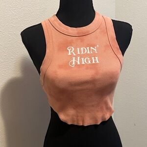 Forever 21 Women's Peach Crop Top
